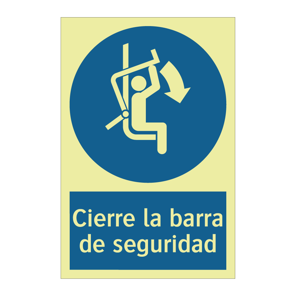Cierre la barra de seguridad