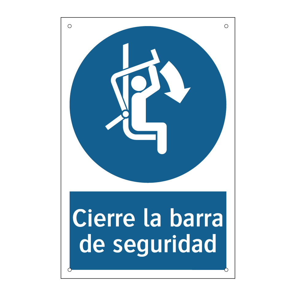 Cierre la barra de seguridad