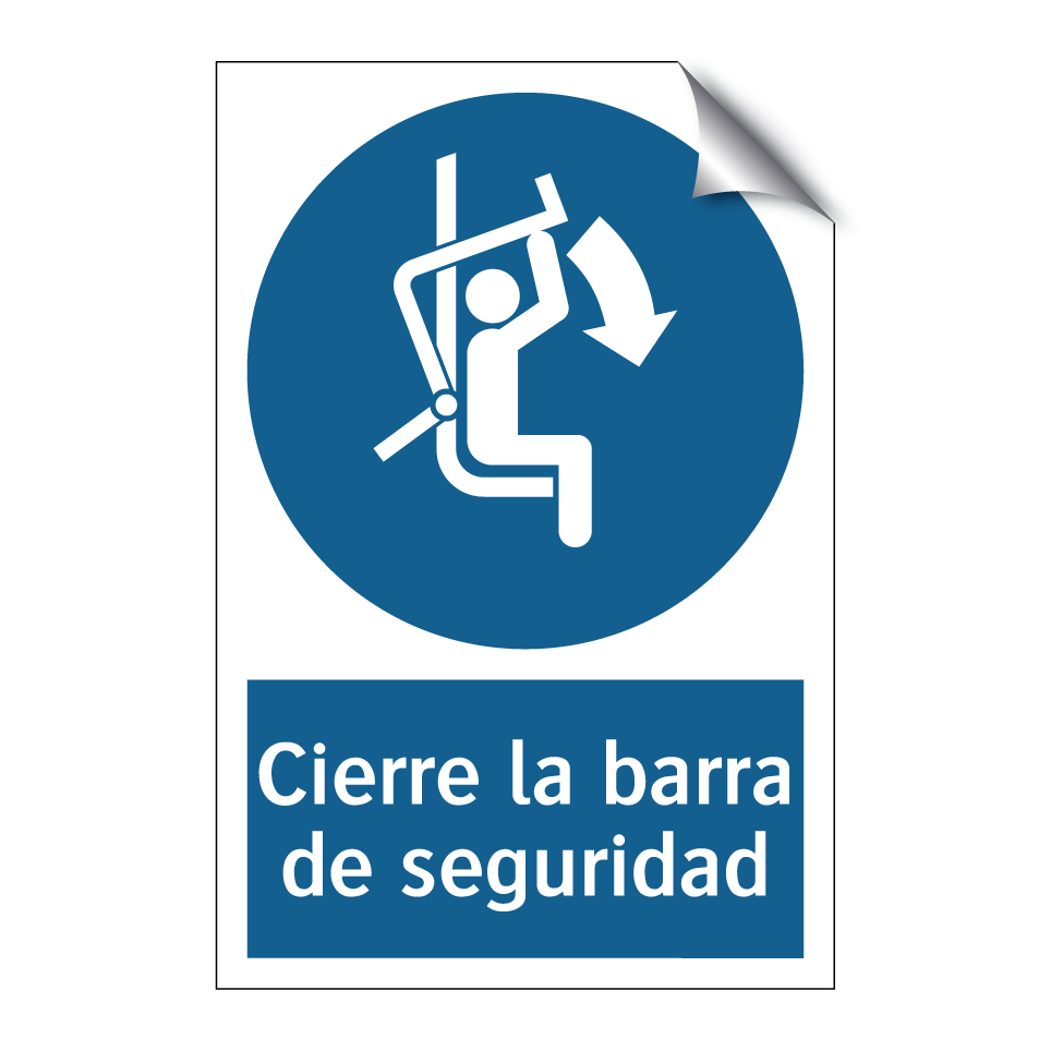 Cierre la barra de seguridad