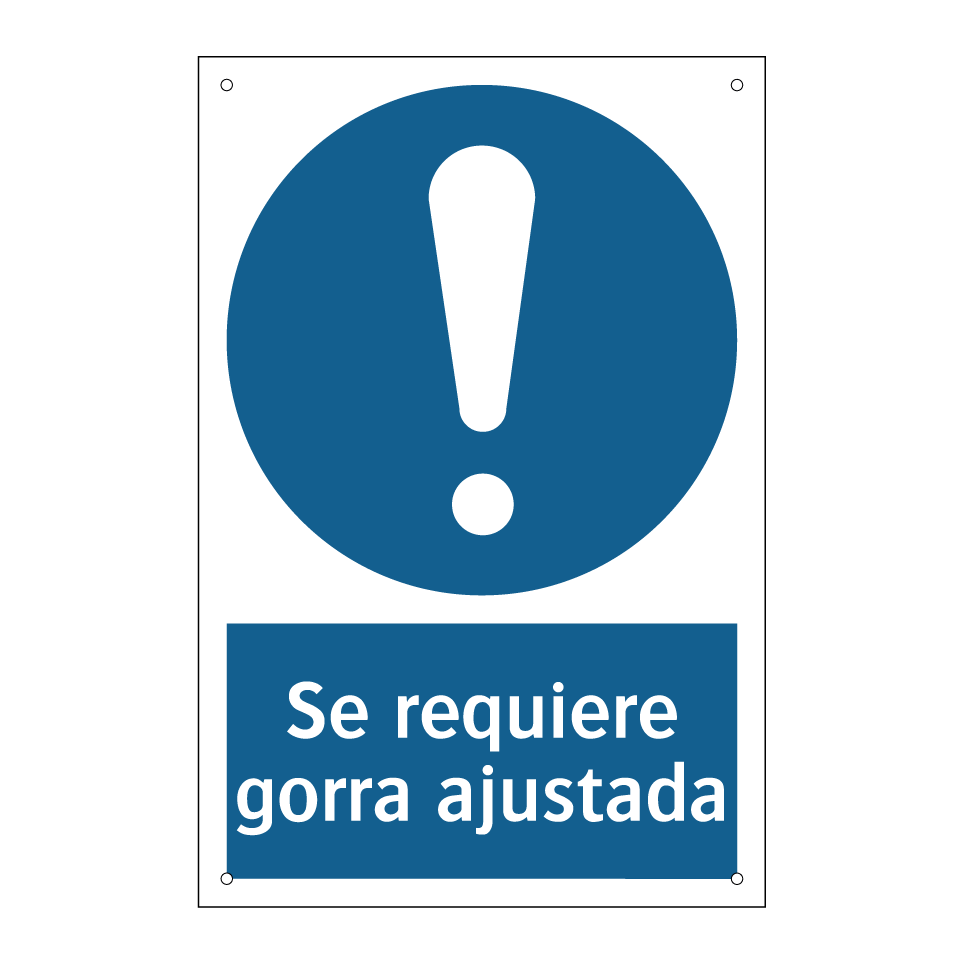 Se requiere gorra ajustada
