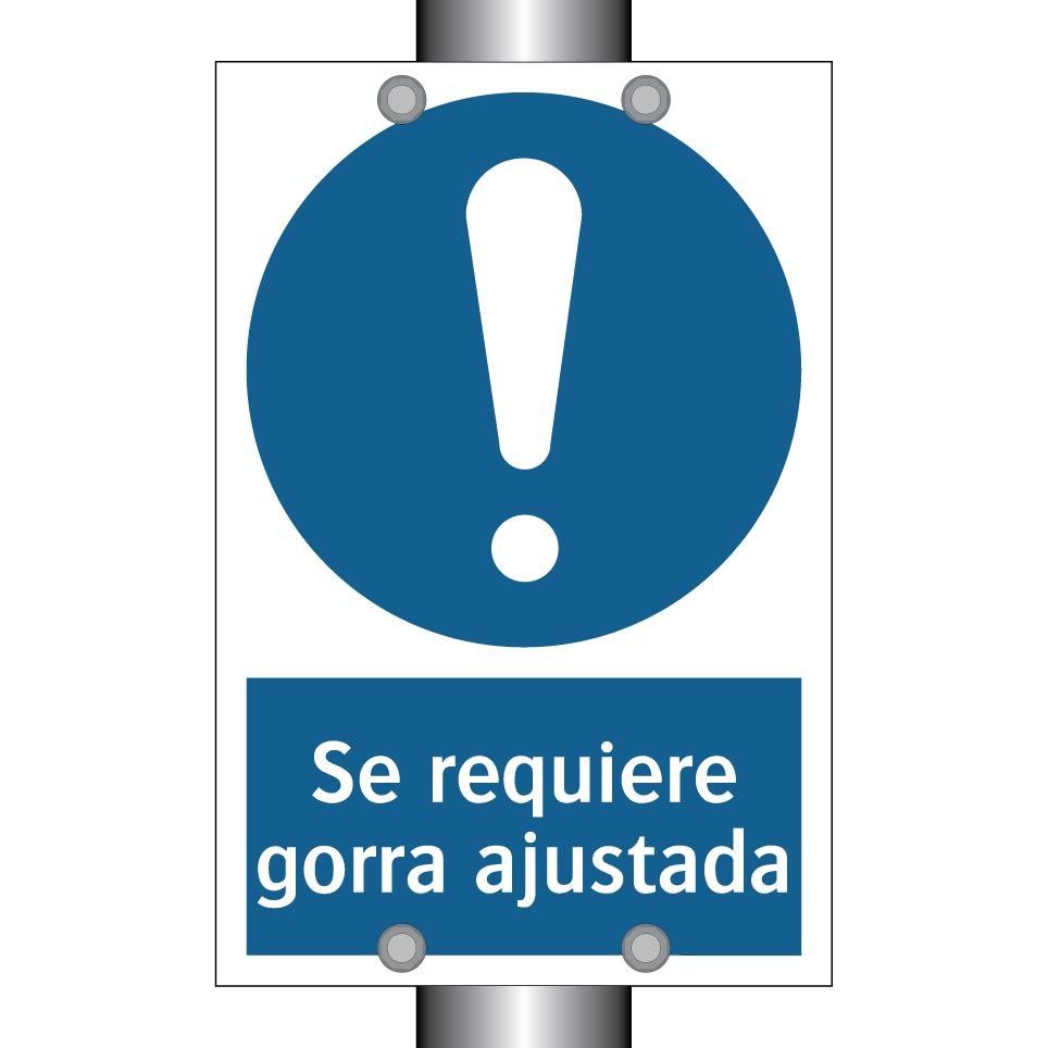 Se requiere gorra ajustada