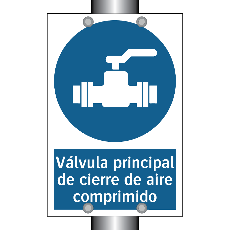 Válvula principal de cierre de aire comprimido