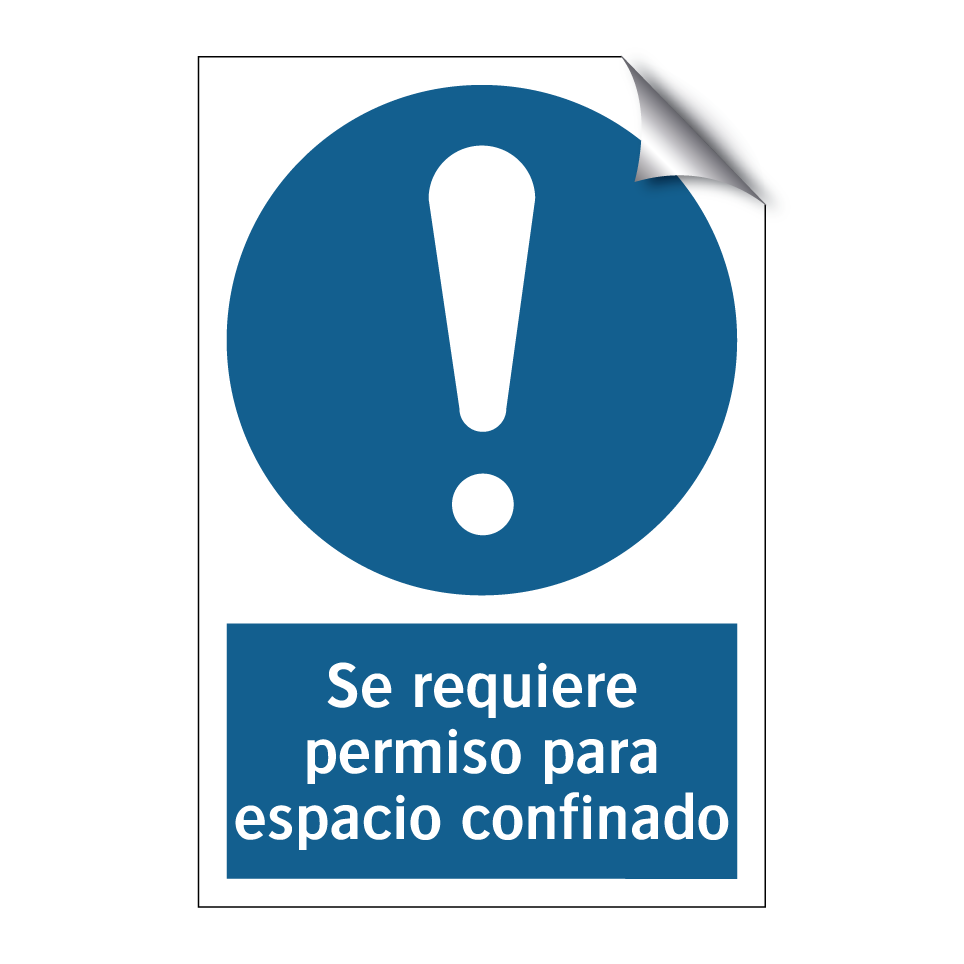 Se requiere permiso para espacio confinado