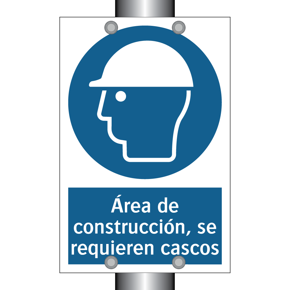 Área de construcción, se requieren cascos
