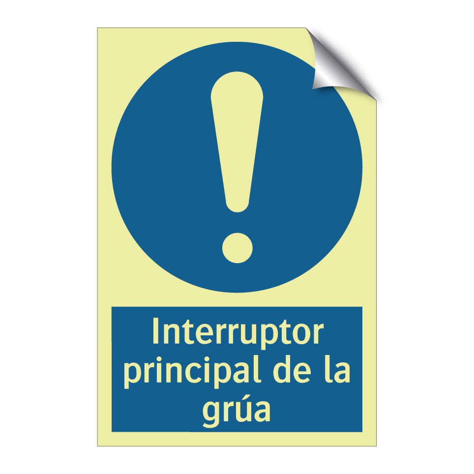 Interruptor principal de la grúa