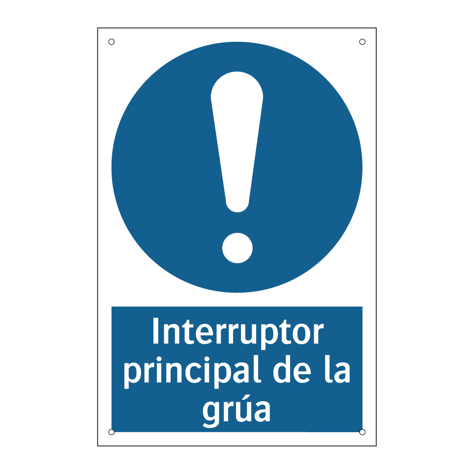 Interruptor principal de la grúa