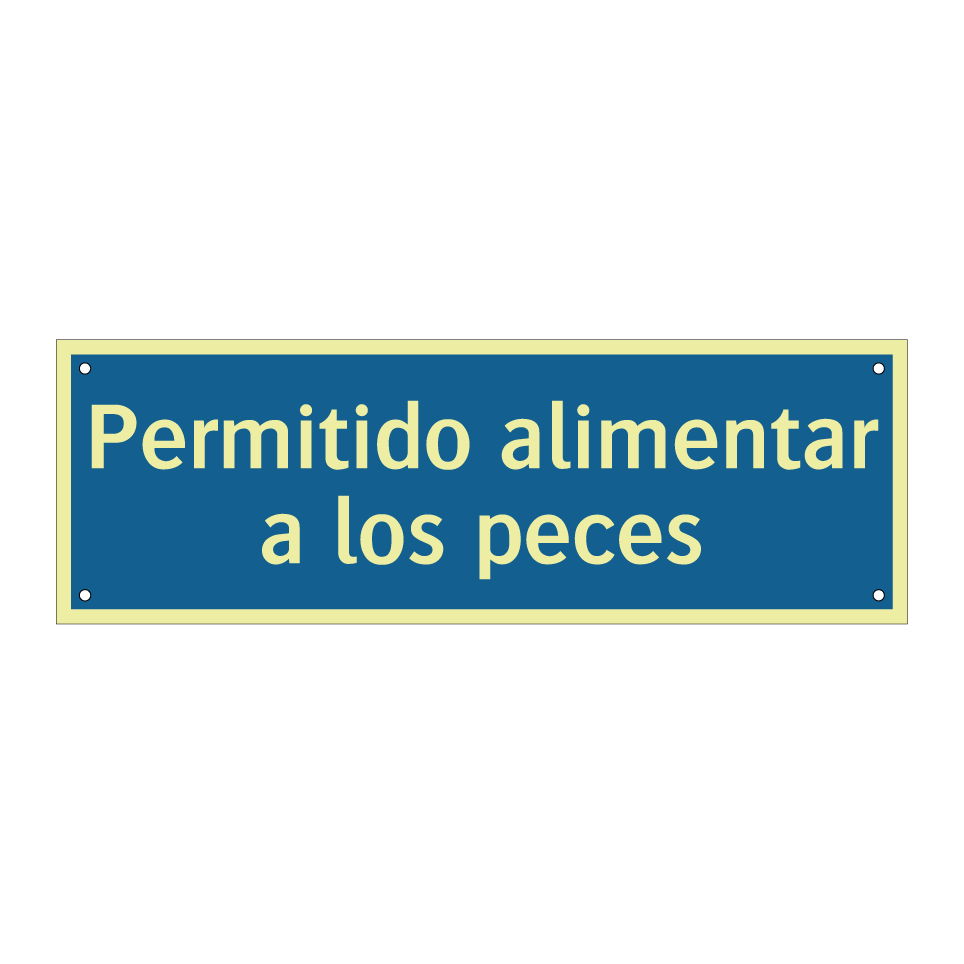 Permitido alimentar a los peces