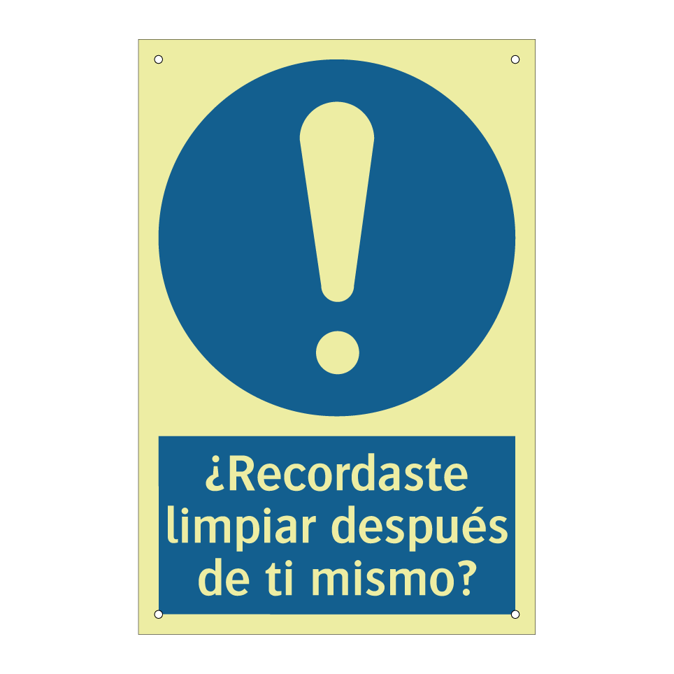¿Recordaste limpiar después de ti mismo?