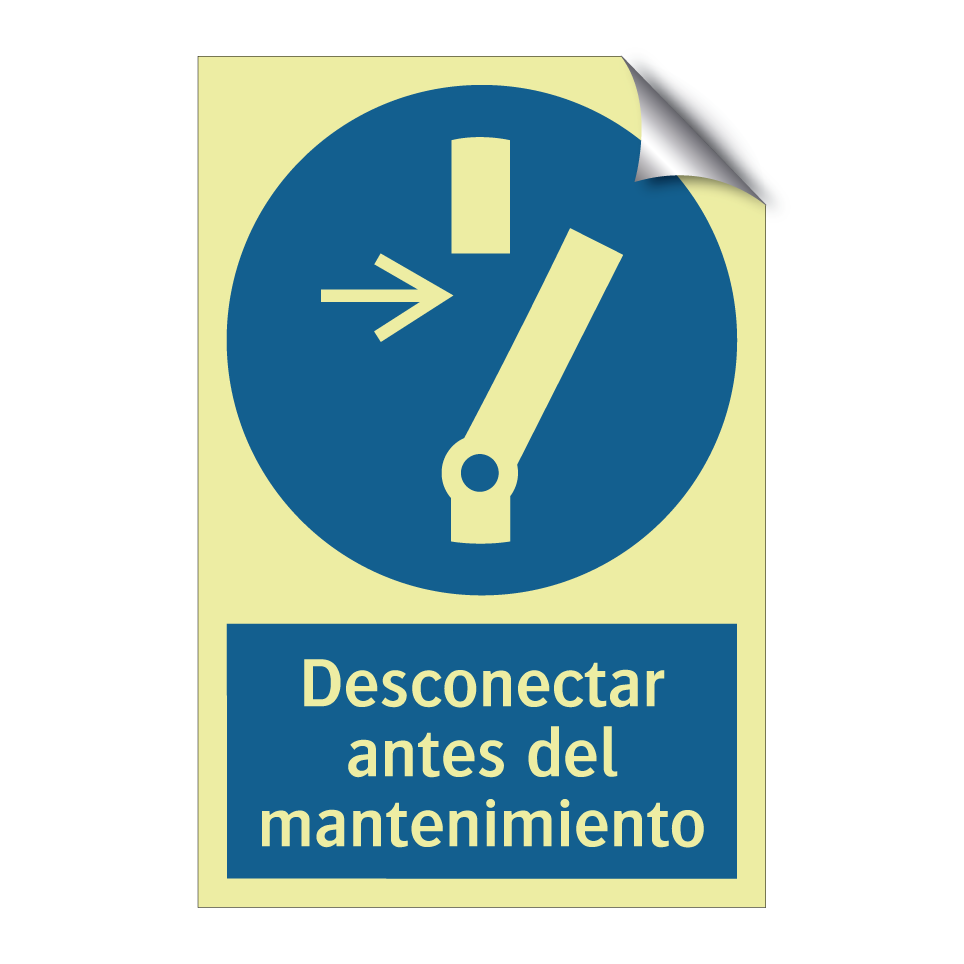 Desconectar antes del mantenimiento