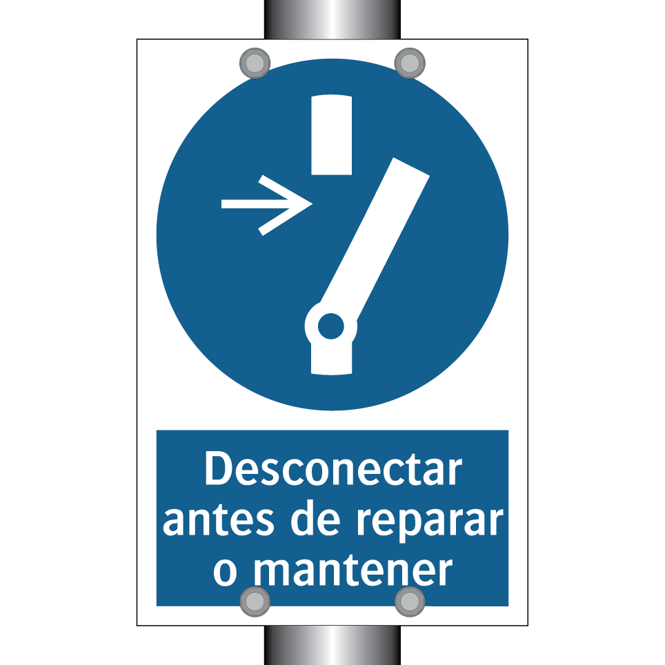 Desconectar antes de reparar o mantener