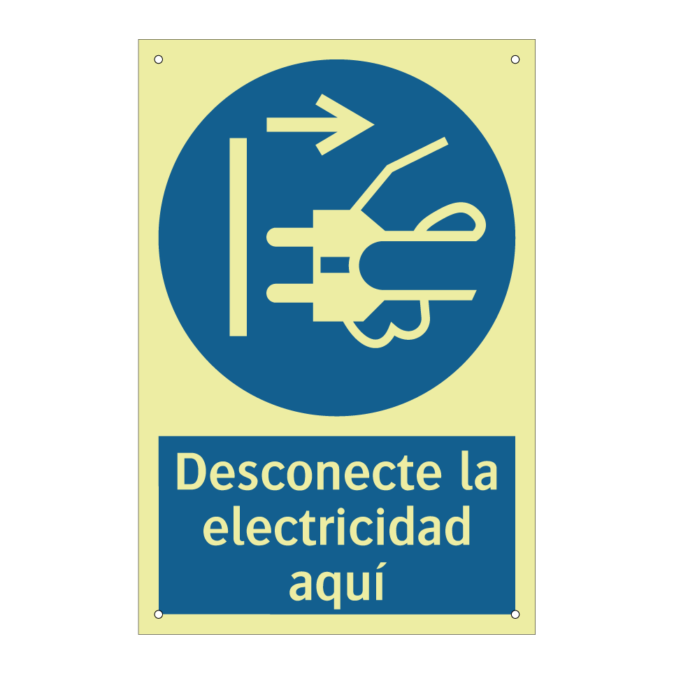 Desconecte la electricidad aquí
