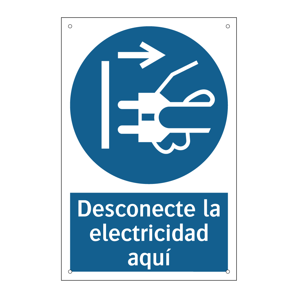Desconecte la electricidad aquí