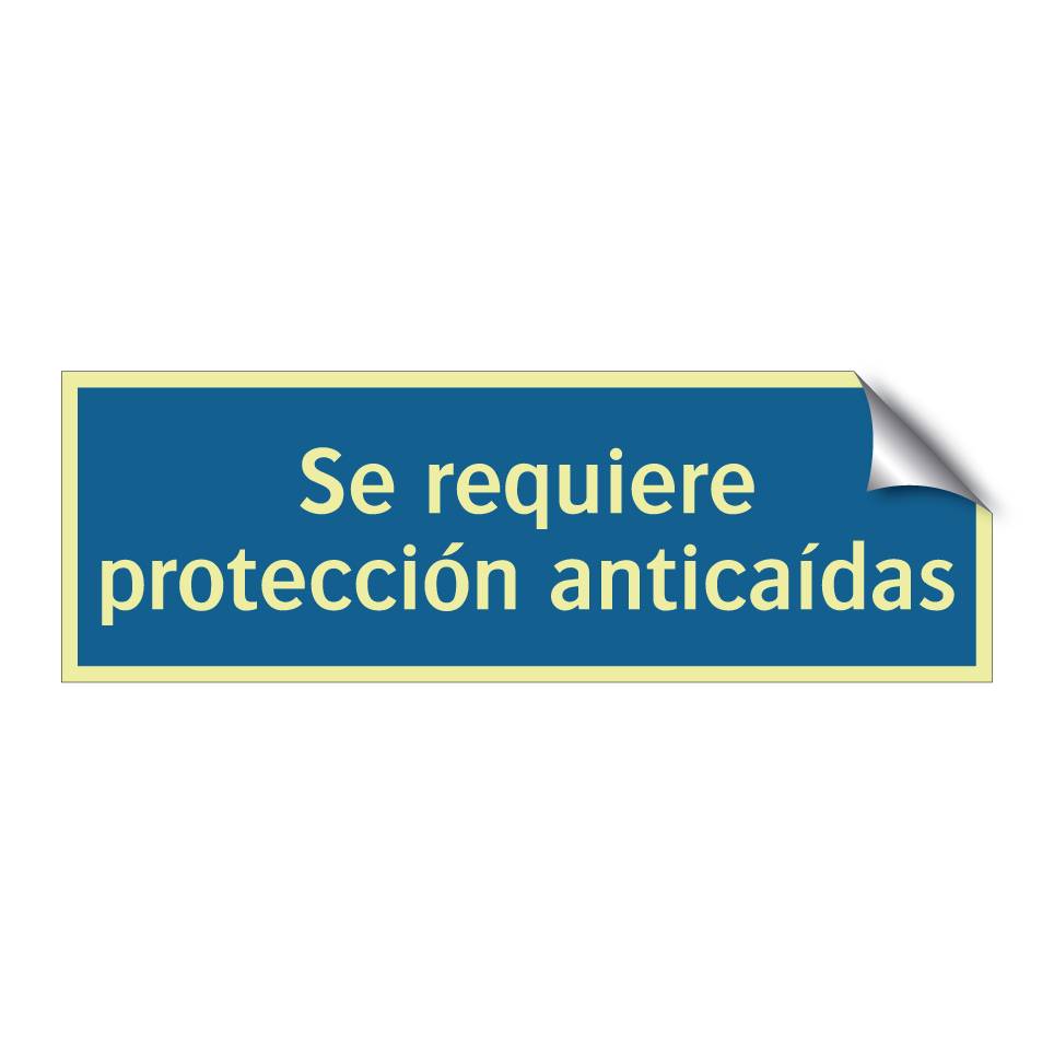 Se requiere protección anticaídas