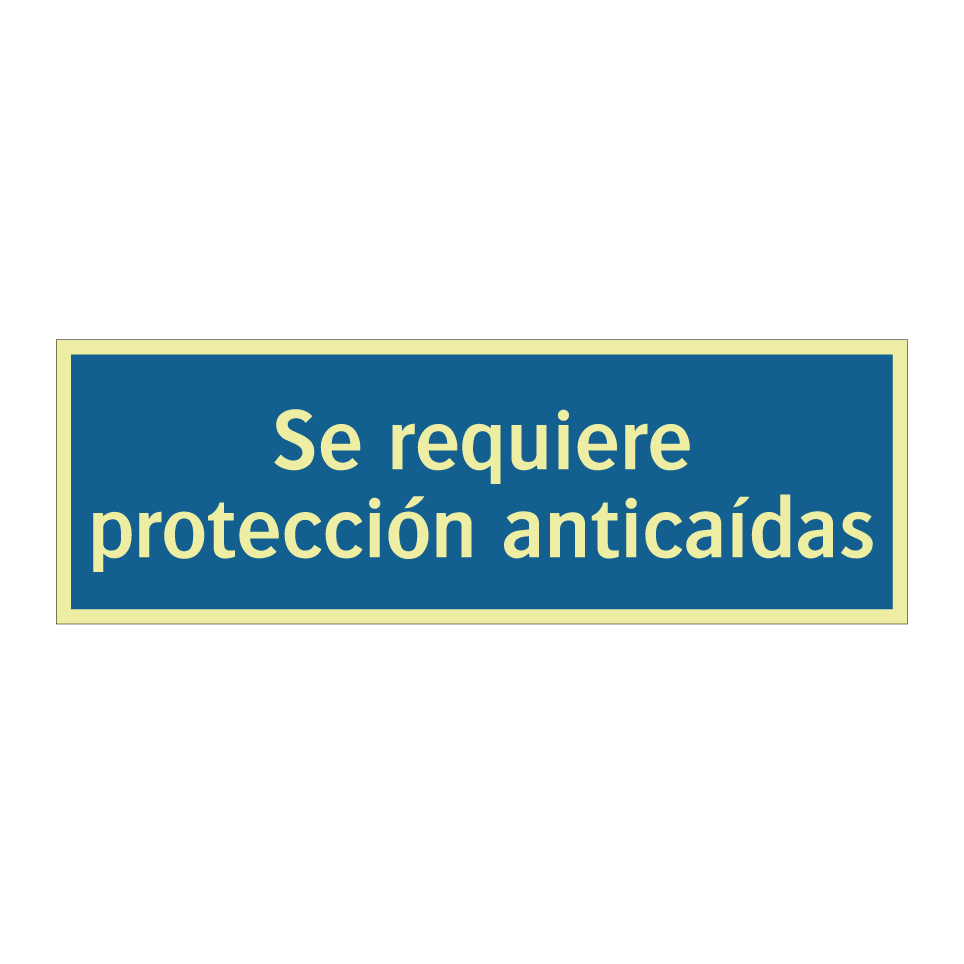 Se requiere protección anticaídas