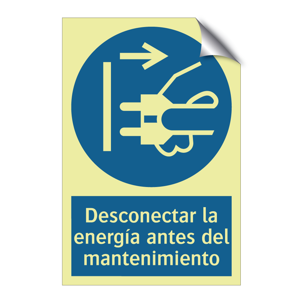 Desconectar la energía antes del mantenimiento