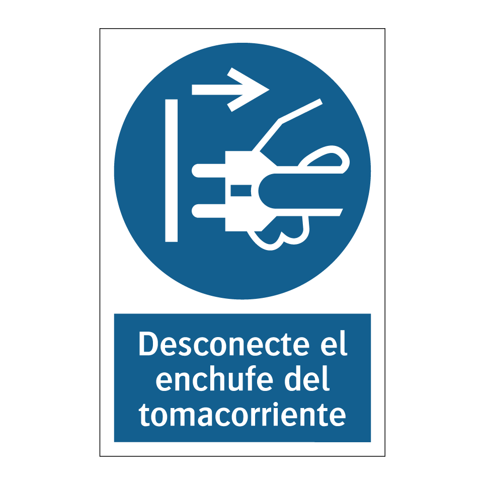 Desconecte el enchufe del tomacorriente