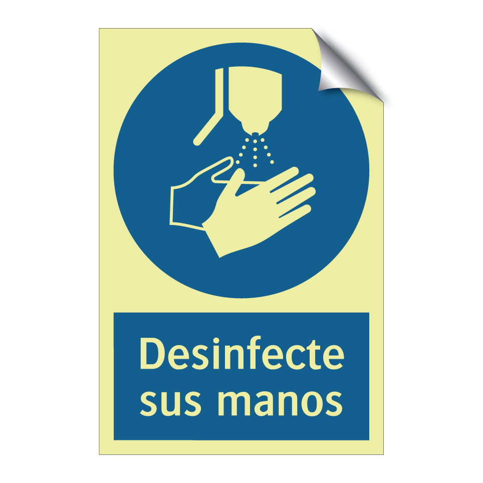 Desinfecte sus manos