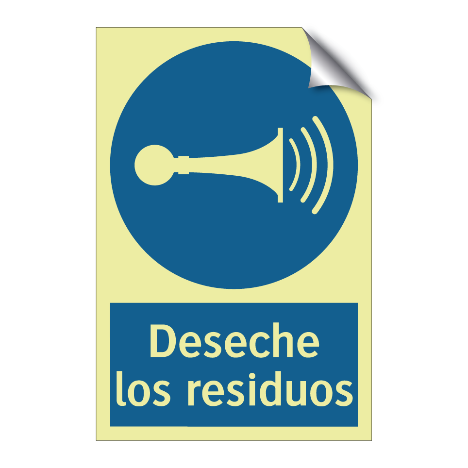 Deseche los residuos