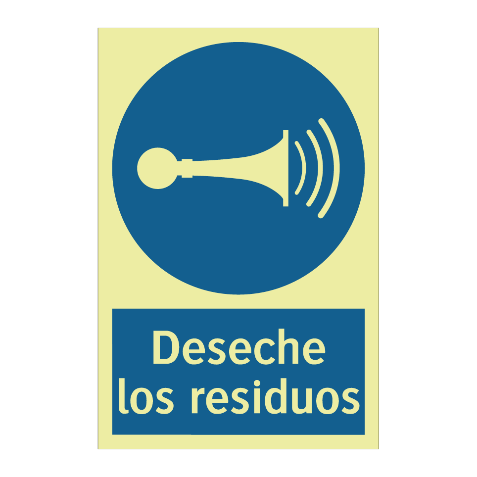 Deseche los residuos