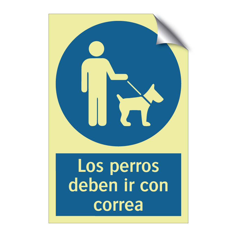 Los perros deben ir con correa