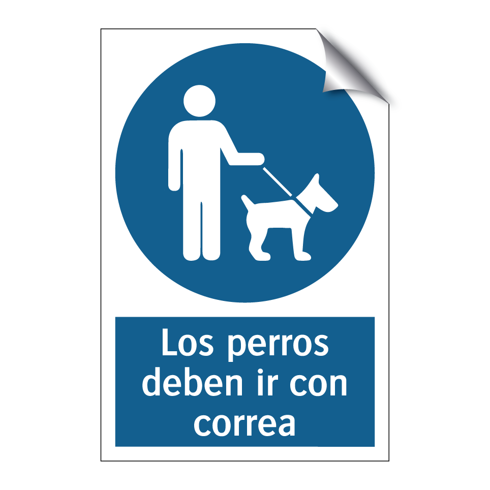 Los perros deben ir con correa