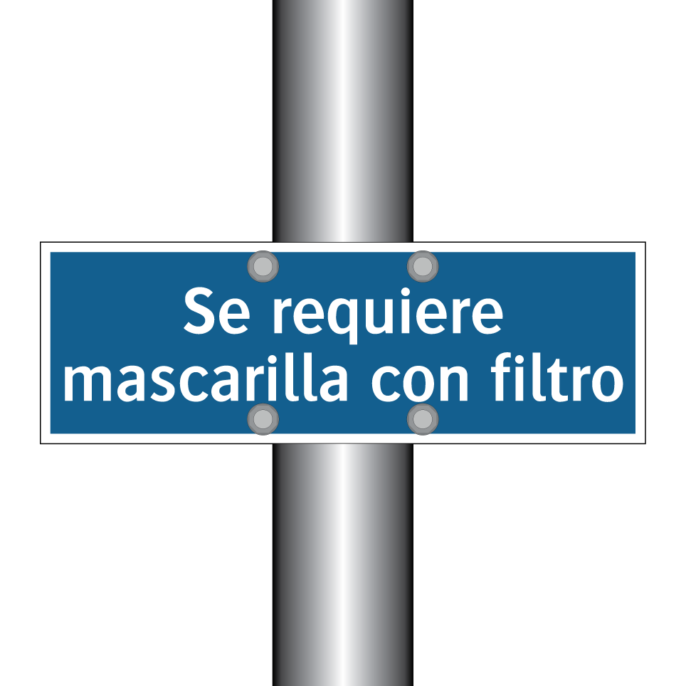 Se requiere mascarilla con filtro