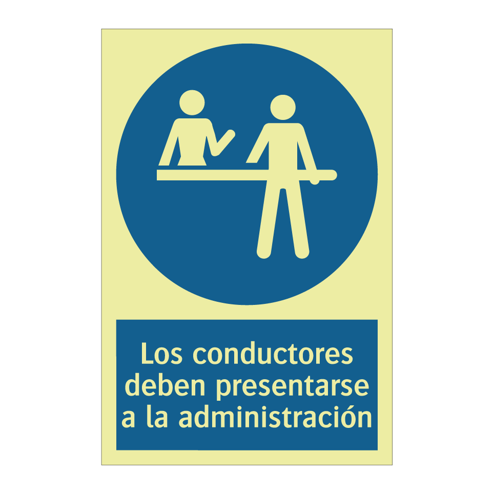 Los conductores deben presentarse a la administración