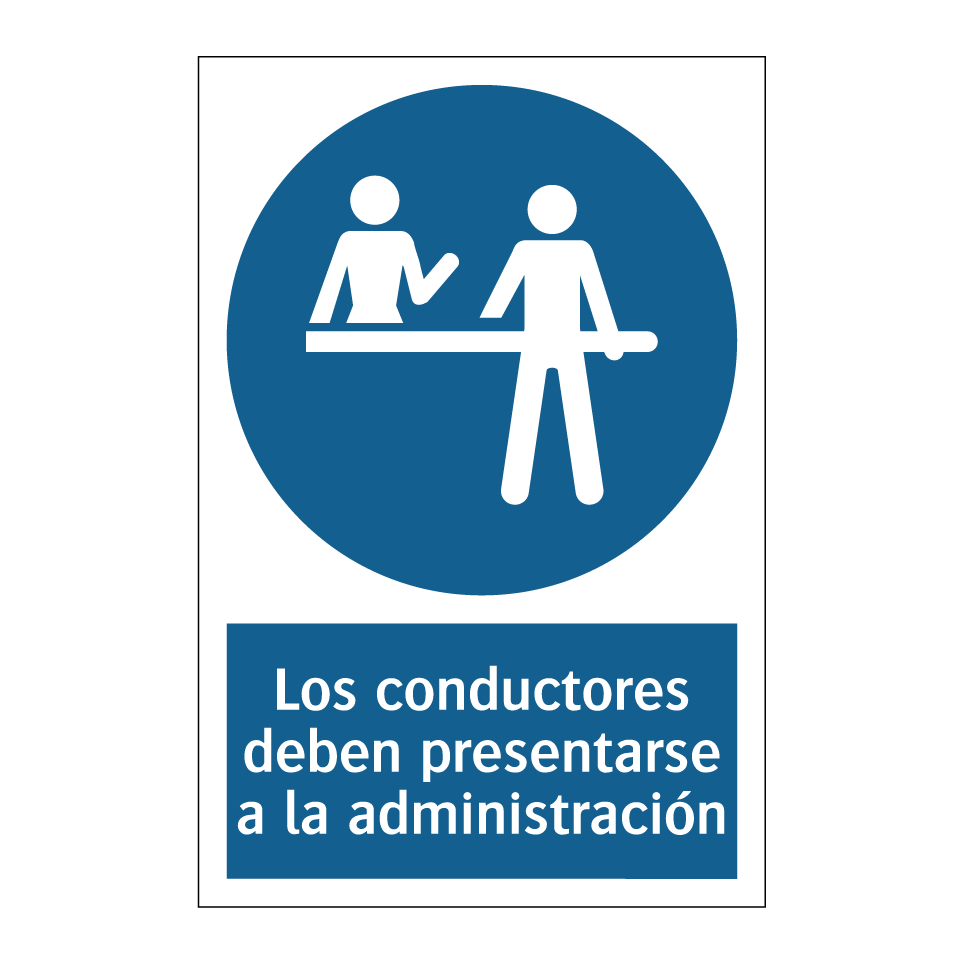 Los conductores deben presentarse a la administración