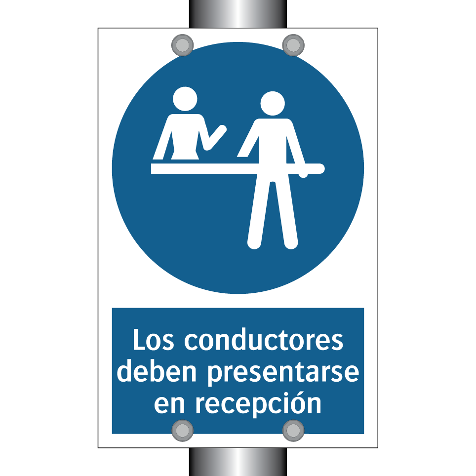 Los conductores deben presentarse en recepción