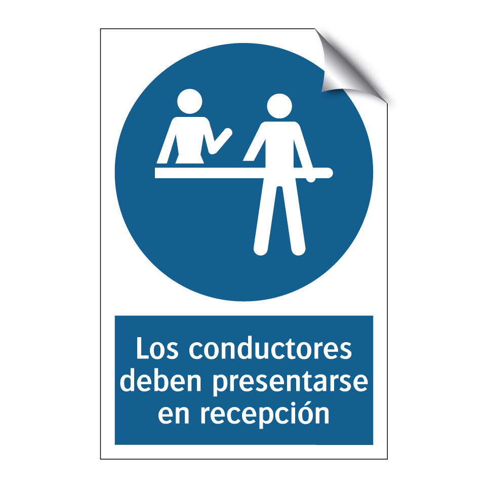 Los conductores deben presentarse en recepción