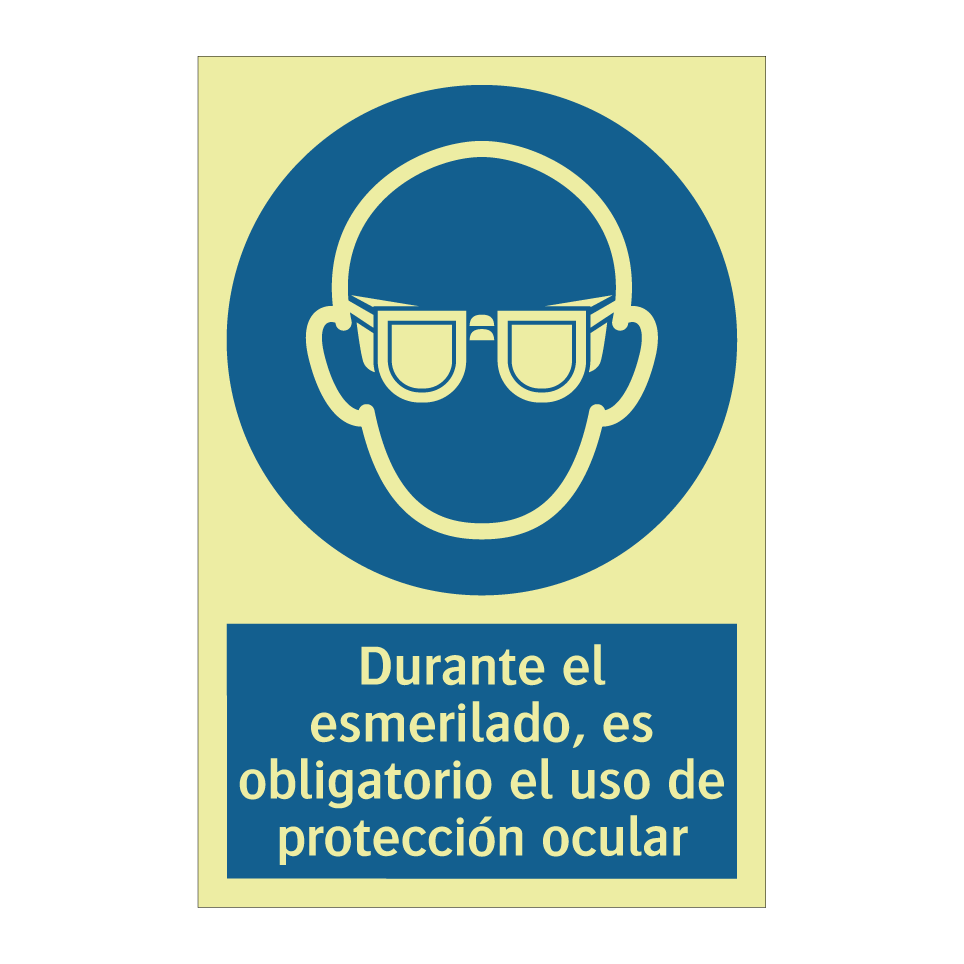 Durante el esmerilado, es obligatorio el uso de protección ocular