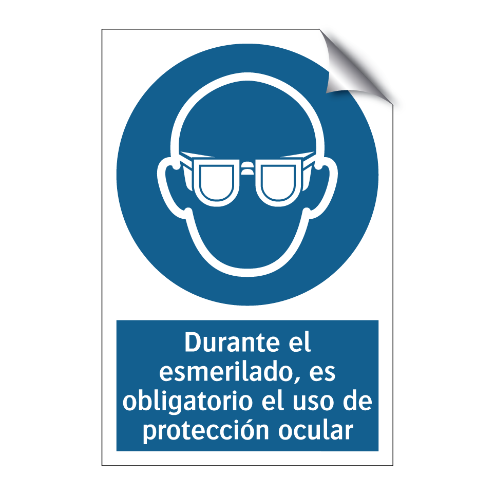 Durante el esmerilado, es obligatorio el uso de protección ocular
