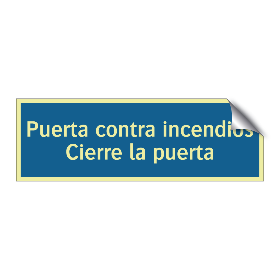 Puerta contra incendios Cierre la puerta