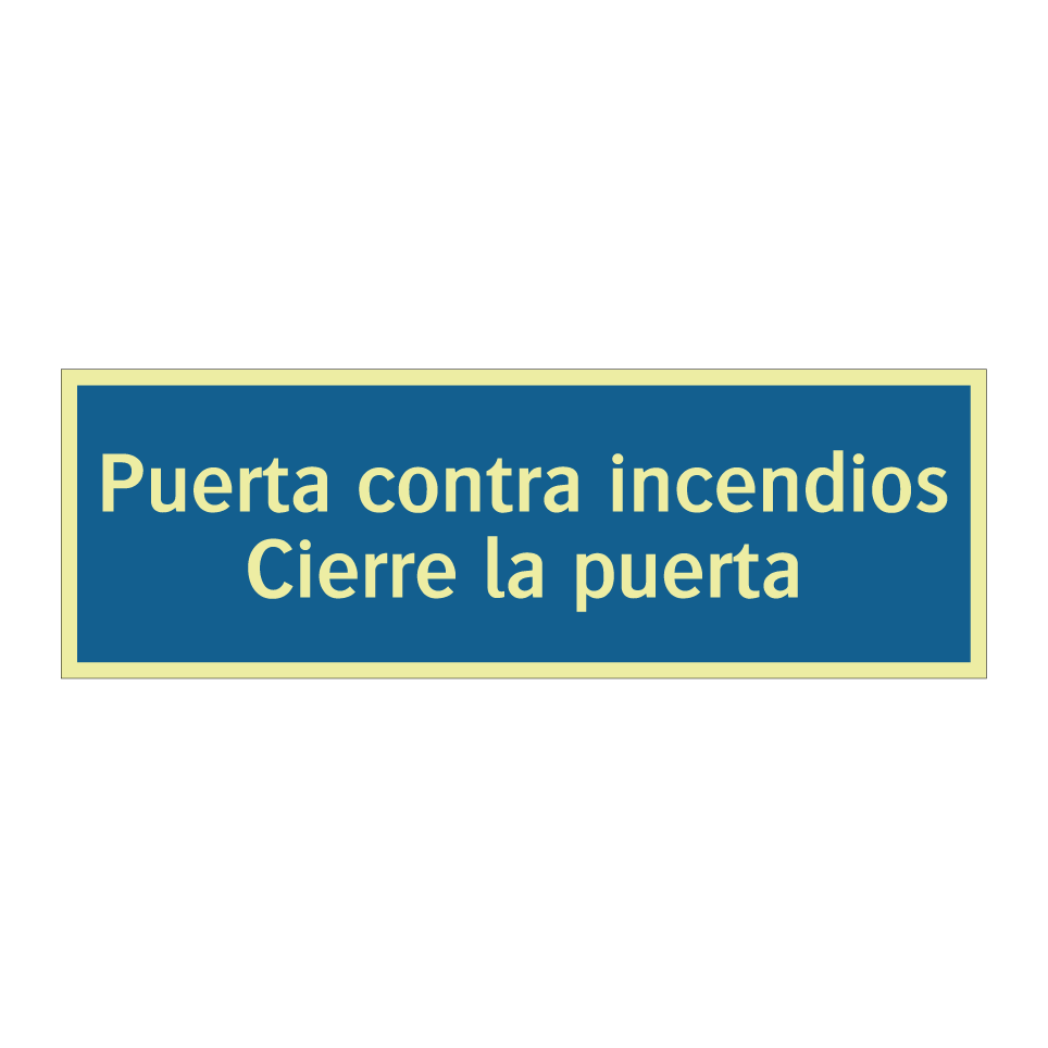 Puerta contra incendios Cierre la puerta