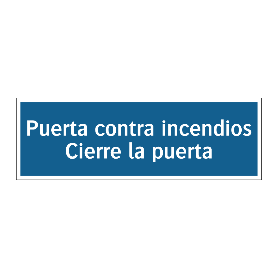 Puerta contra incendios Cierre la puerta