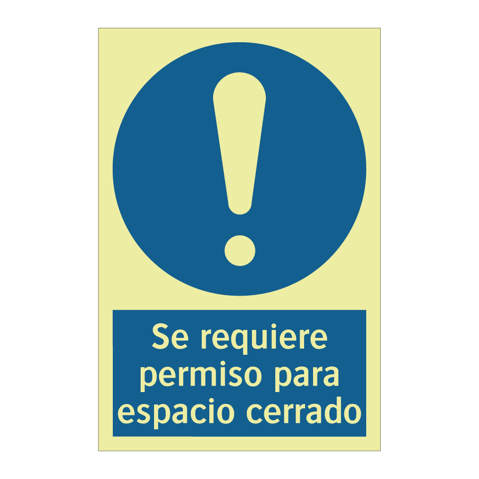 Se requiere permiso para espacio cerrado