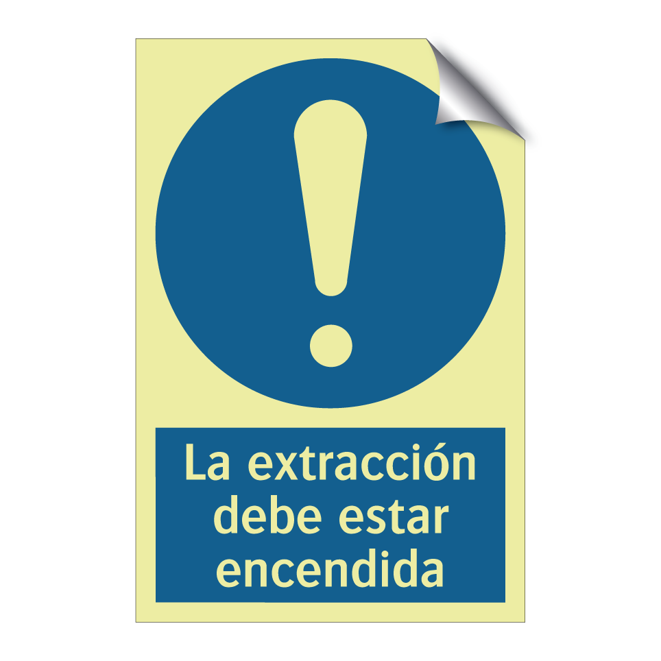 La extracción debe estar encendida