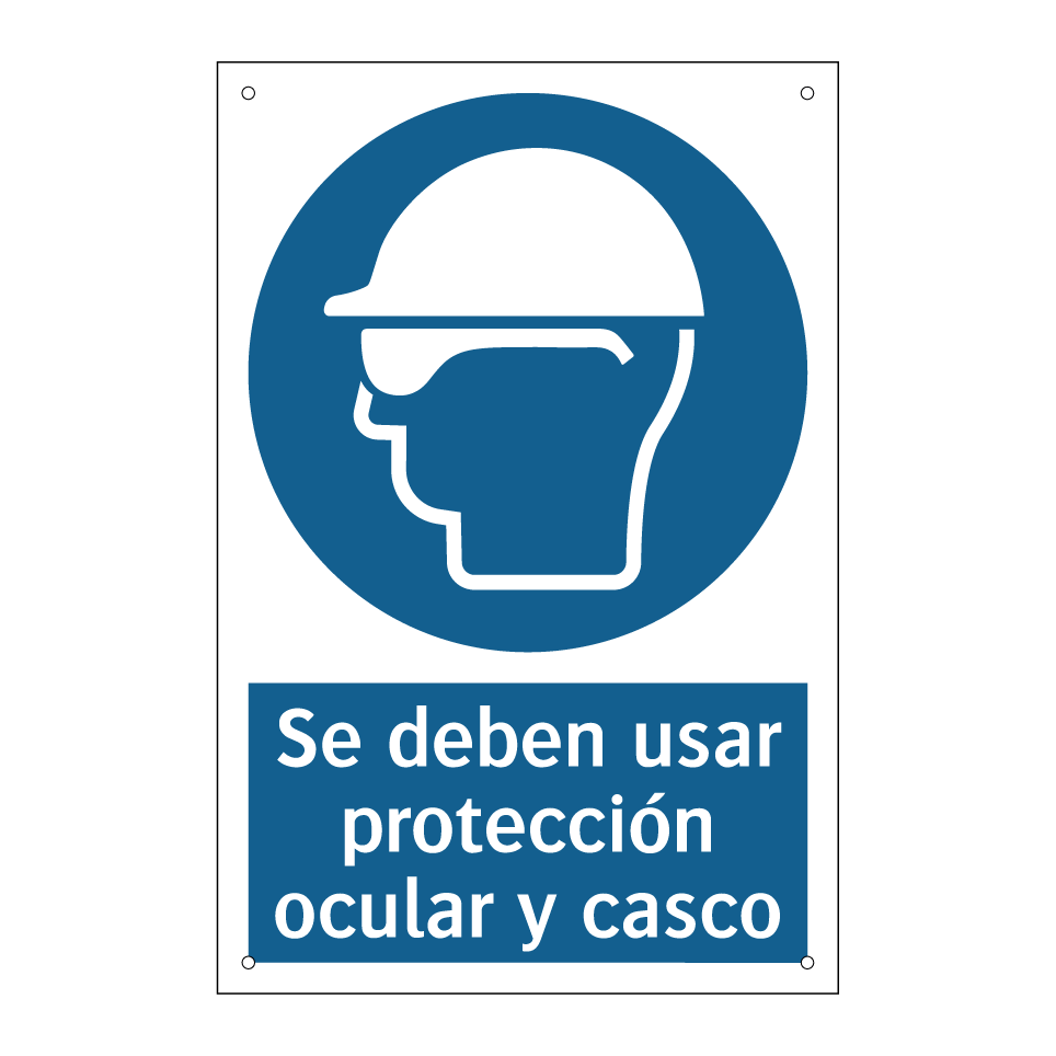 Se deben usar protección ocular y casco