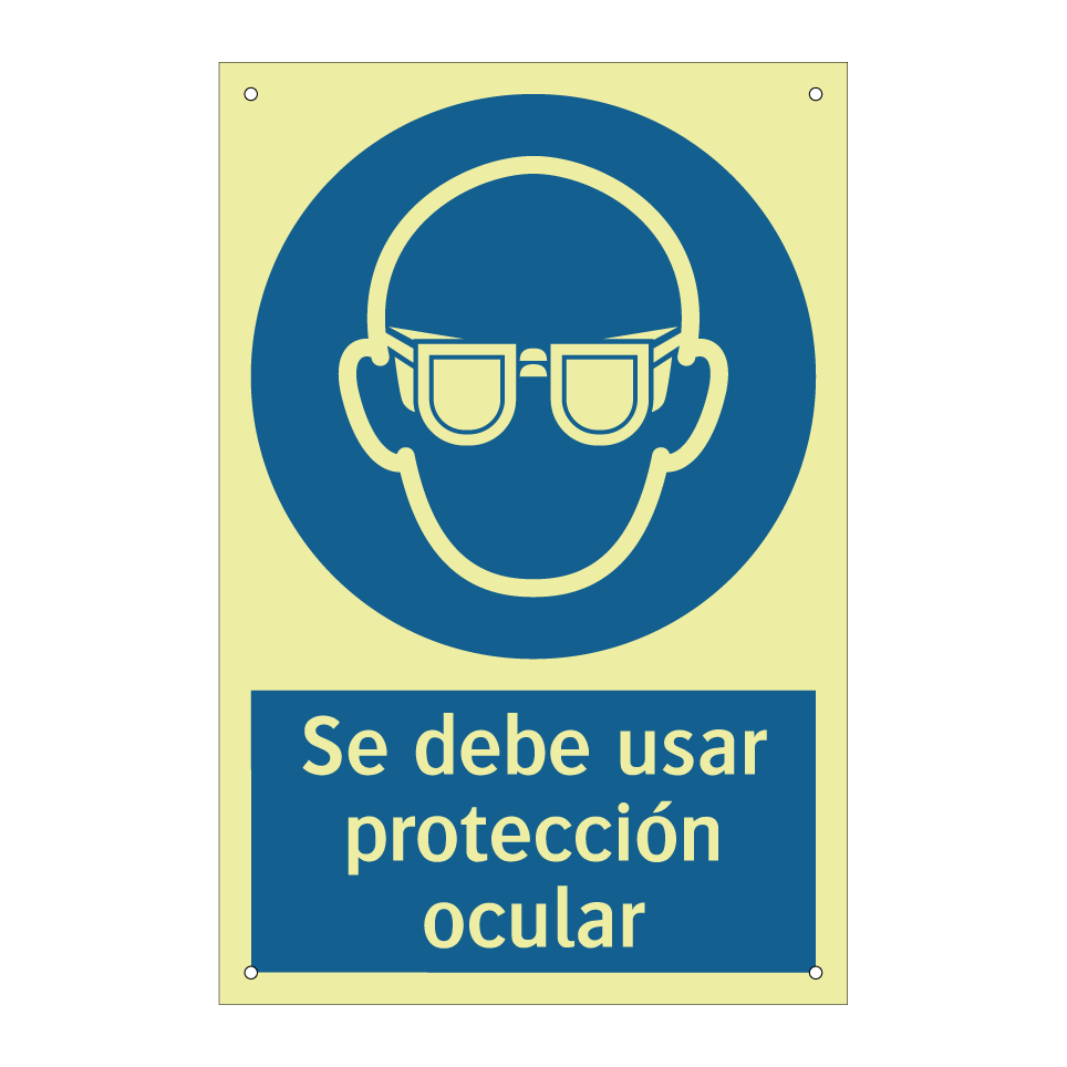 Se debe usar protección ocular