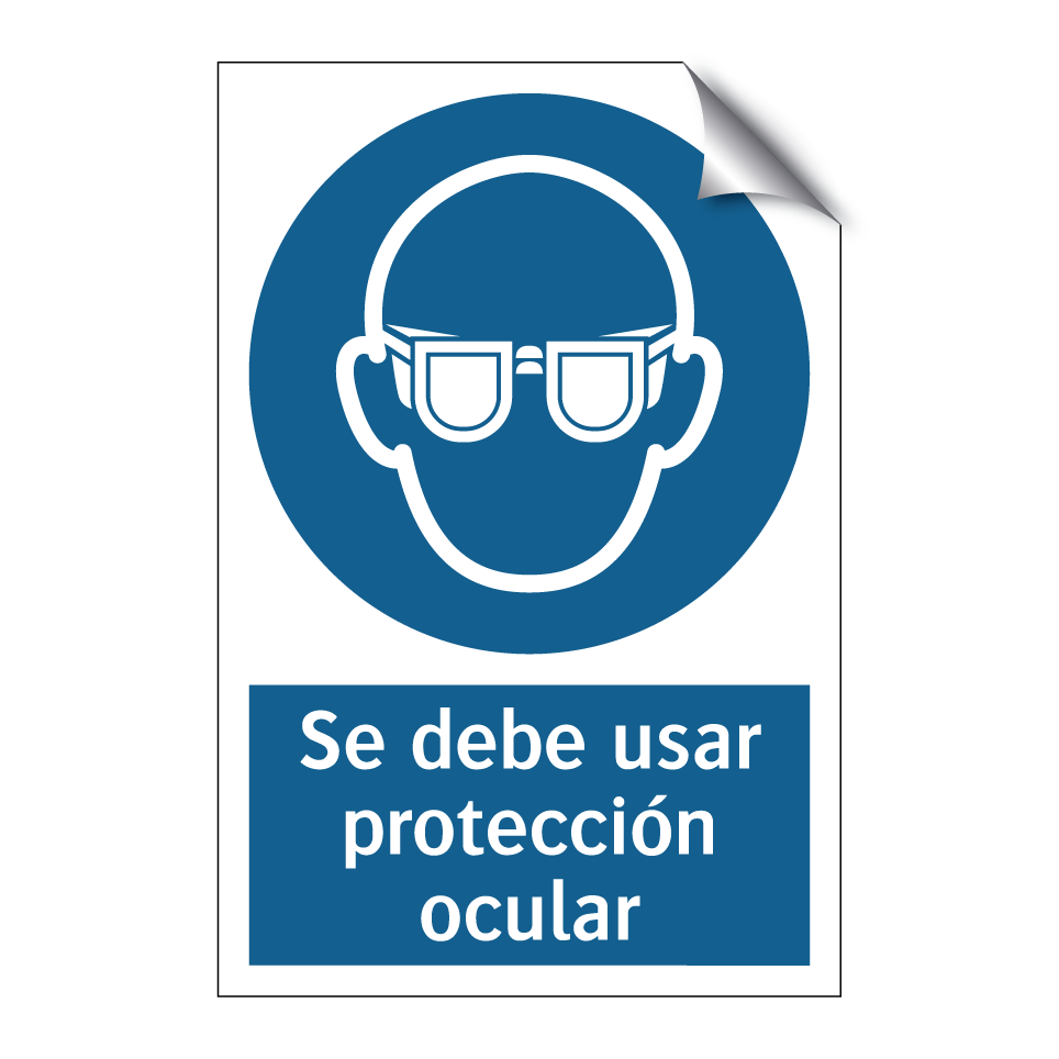 Se debe usar protección ocular