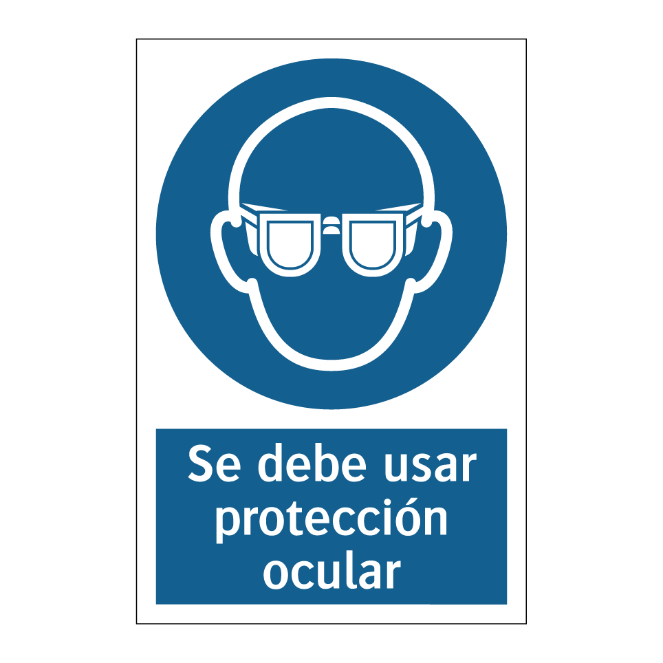 Se debe usar protección ocular