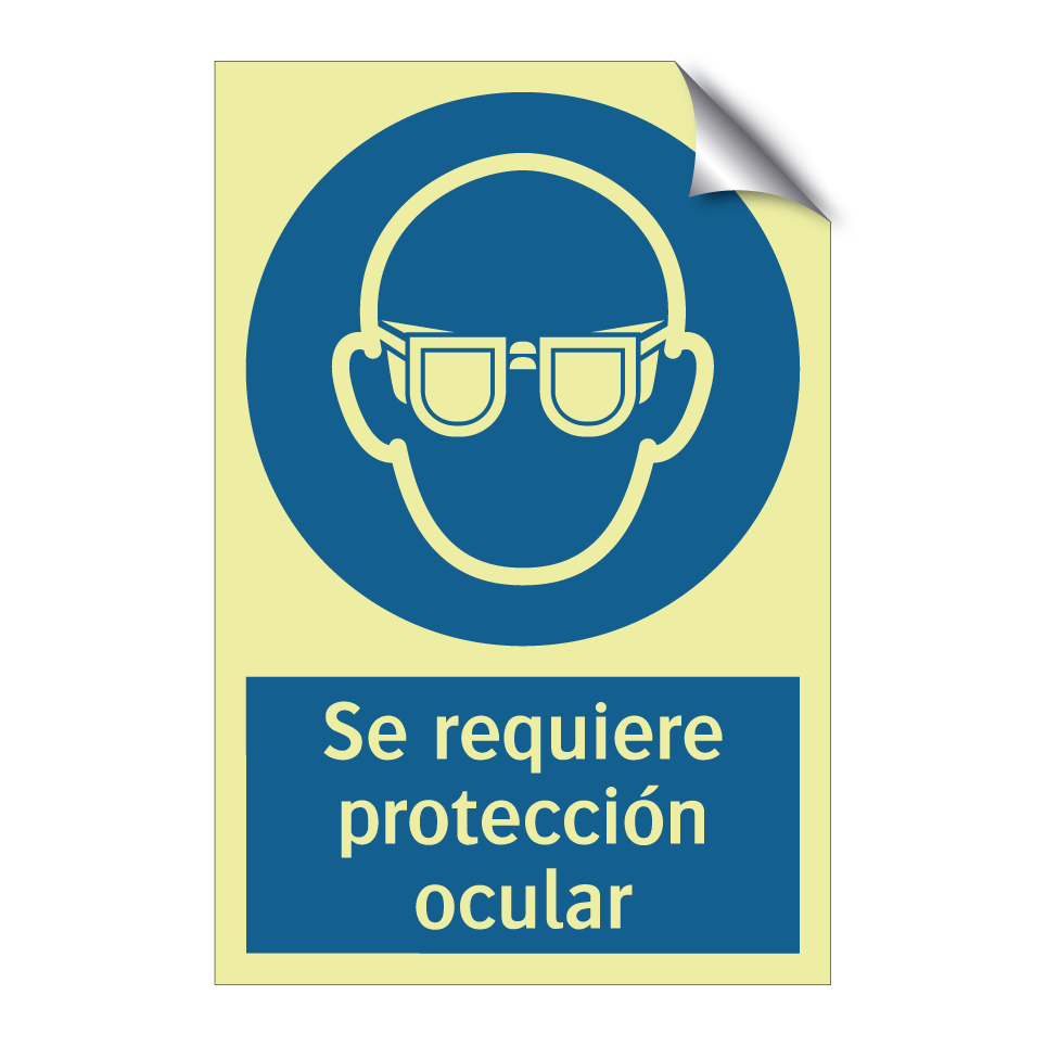 Se requiere protección ocular