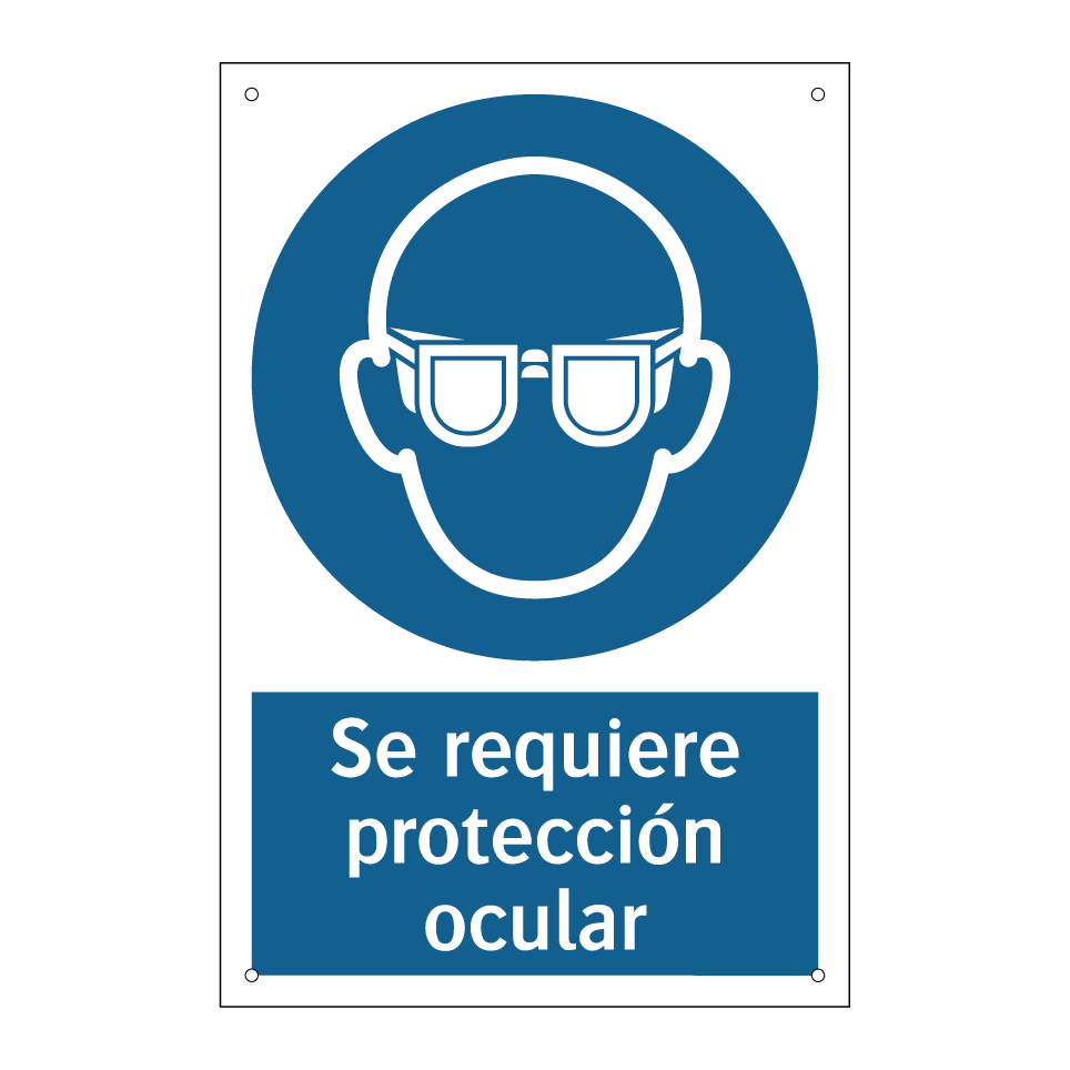 Se requiere protección ocular