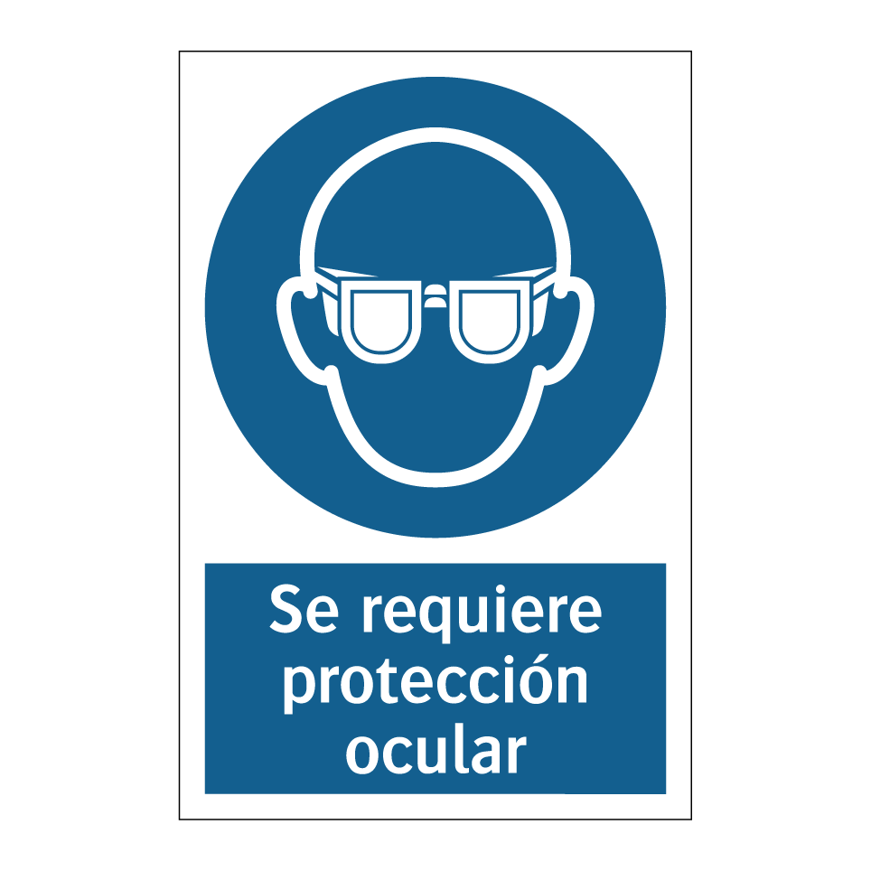 Se requiere protección ocular