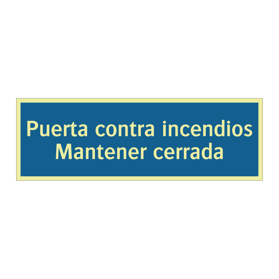 Puerta contra incendios Mantener cerrada
