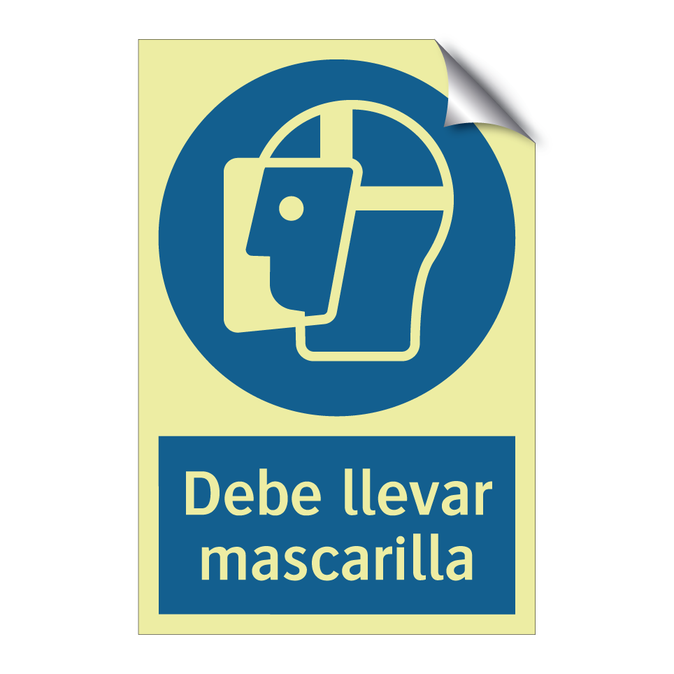 Debe llevar mascarilla