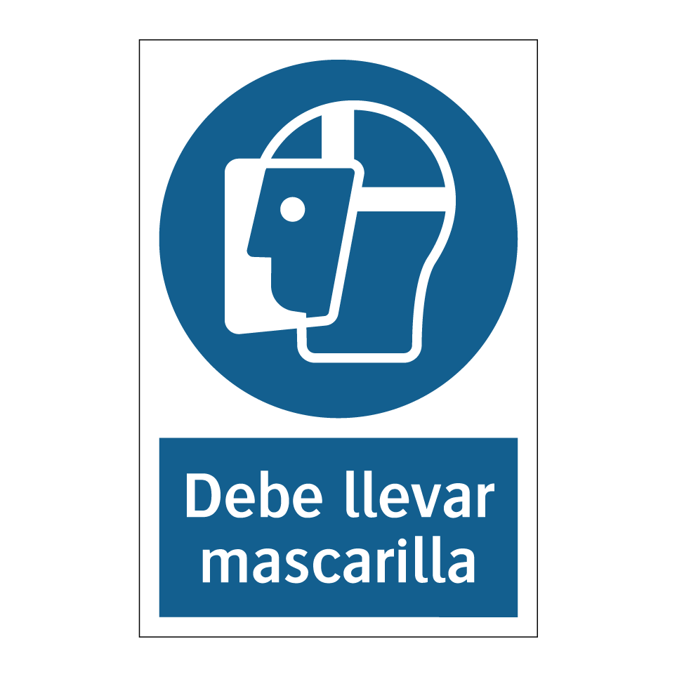 Debe llevar mascarilla