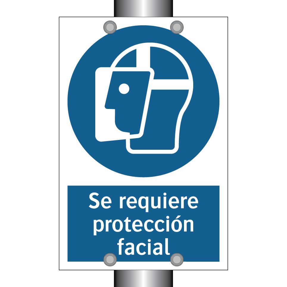 Se requiere protección facial