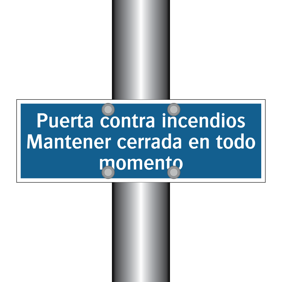 Puerta contra incendios Mantener cerrada en todo momento