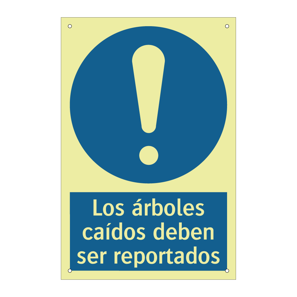 Los árboles caídos deben ser reportados